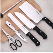 拜格BAYCO 刀剪菜板厨具套装12件套刀具砧板筷筒勺铲组合刀具套装 DJZCKD017