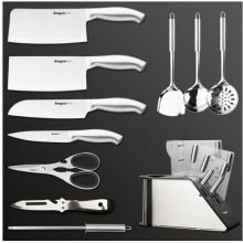 拜格BAYCO 刀具套装 厨房全套德国工艺厨具套装组合不锈钢家用菜刀套装 BD2871