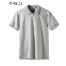 Markless POLO衫男青年纯色休闲百搭T恤衫TXA8655M花灰色175/92（L）