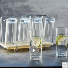 青苹果 玻璃水杯水具9件套杯子*8+沥水架*1 60138/L9DS