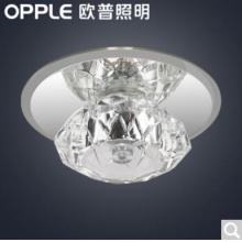欧普照明（opple） led水晶射灯 过道走廊玄关客厅天花牛眼灯 一夜天堂嵌入式 开孔5-7.5公分