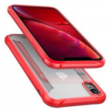 KOOLIFE 苹果Xr手机壳 iPhoneXR保护套 防摔透明保护套/磨砂PC背板全包外壳 6.1英寸-红色