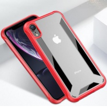 KOOLIFE 苹果Xr手机壳 iPhoneXR保护套 防摔透明保护套/磨砂PC背板全包外壳 6.1英寸-红色