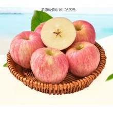 【栖霞馆】 烟台苹果栖霞红富士新鲜水果2.5kg果径约80mm（8-12个左右）山东特产